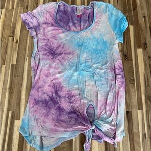 No Boundaries Tie-Dye Short Sleeve Top - Blue, Purple, Pink